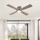 preview thumbnail 1 of 32, MLiAN 48" DC Flush Mount Ceiling Fan with Light Kit and Remote Control