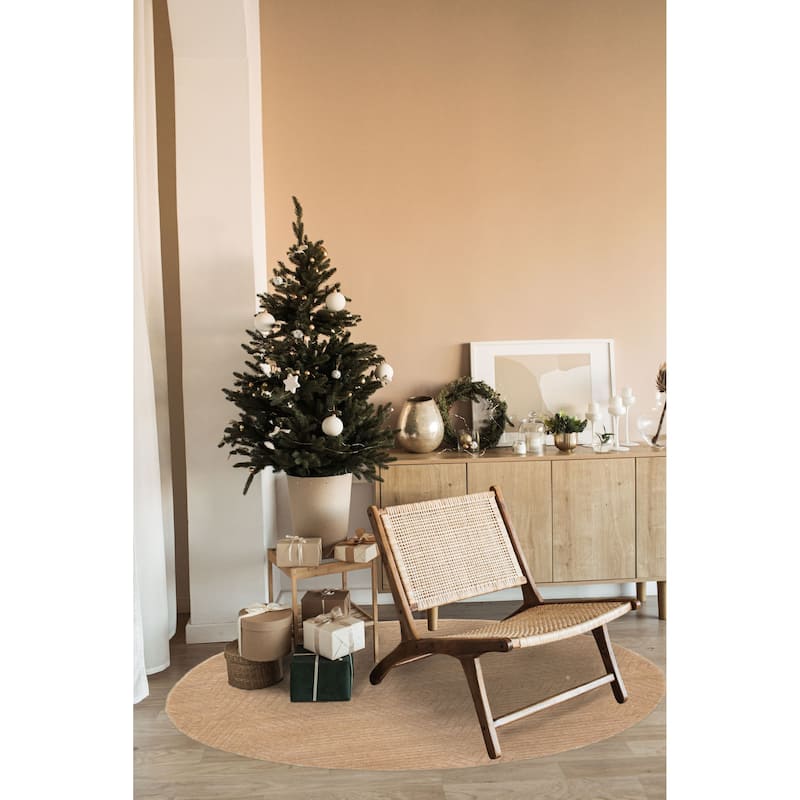 Kashkuli Gabbeh Tan Rug 4'0" x 4'0" - 4'0 x 4'0