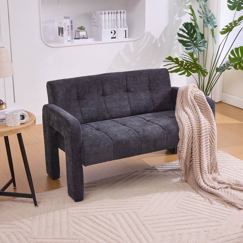 Modern Double Armchair Living Room & Bedroom Compact Upholstered Sofa Leisure Sofa