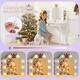preview thumbnail 9 of 7, White Vanity Set with Tri-fold Lighted Mirror Detachable Top and Stool for Kids - 23.5" x 16" x 42"