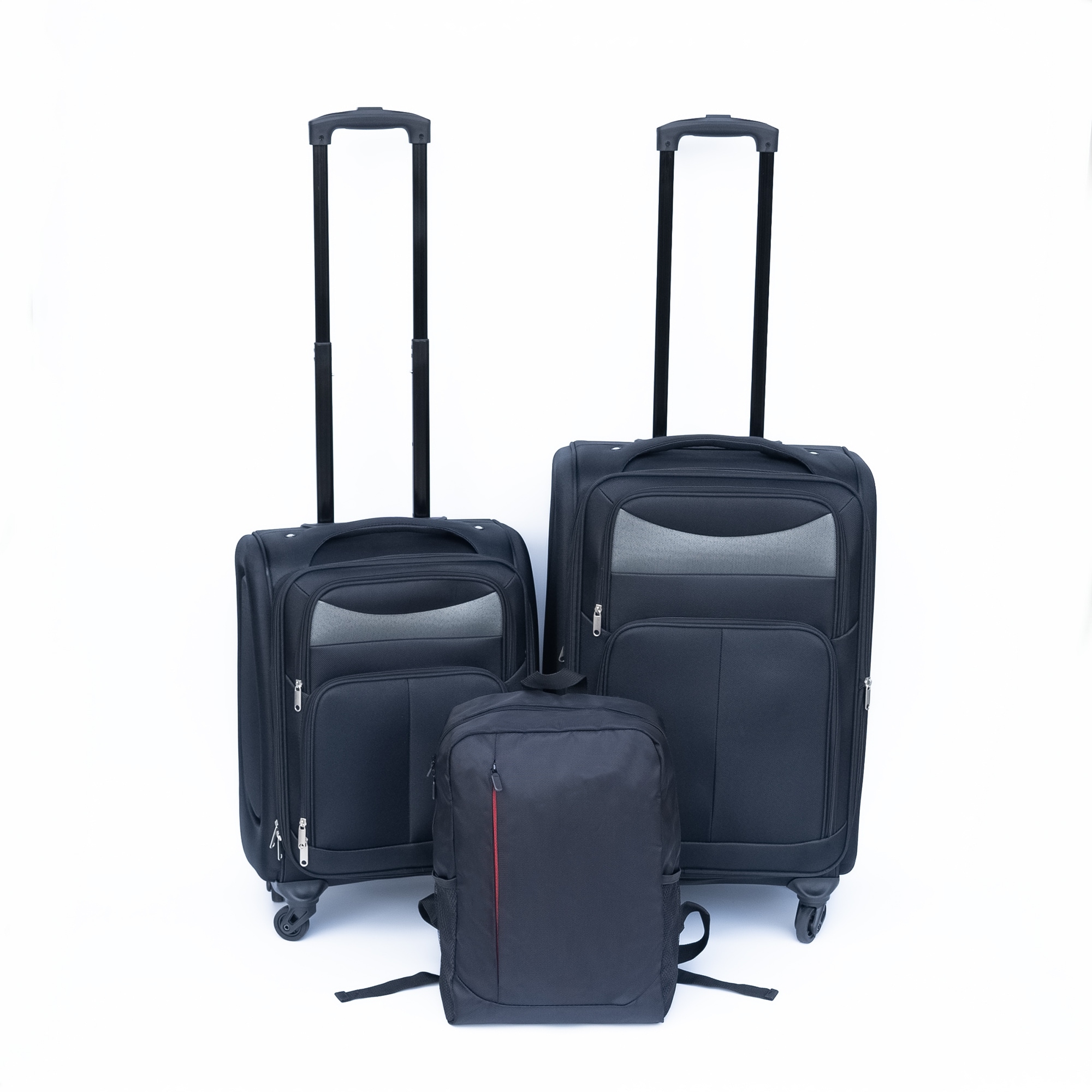 (20+24) Travel case two-piece suitcase set Oxford trolley case without password lock universal wheel + Oxford cloth backpack