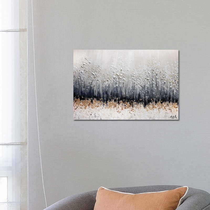 iCanvas "Simple Sophistication - Gold Black White Neutral" by Nada Khatib Canvas Print - 18x26x1.5