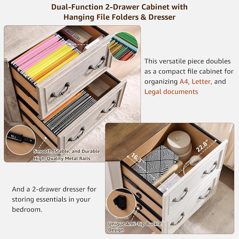 Farmhouse File Cabinet, Wood Filing Cabinets, Office Storage Cabinet