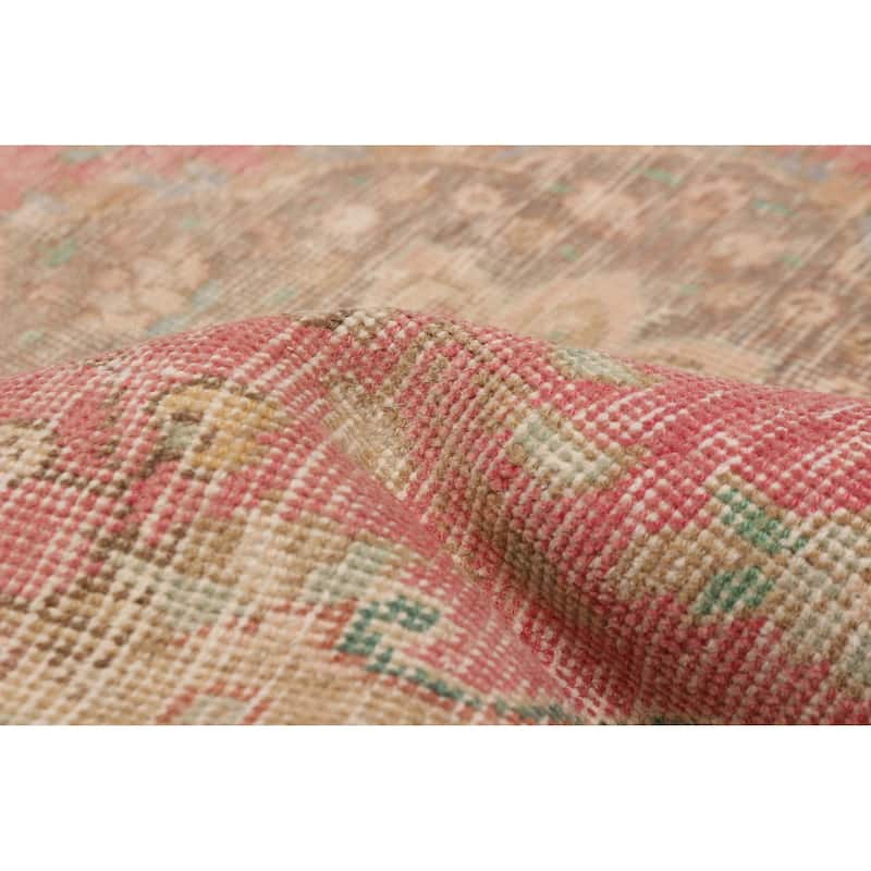 ECARPETGALLERY Hand-knotted Antalya Vintage Red Wool Rug - 3'5 x 4'8