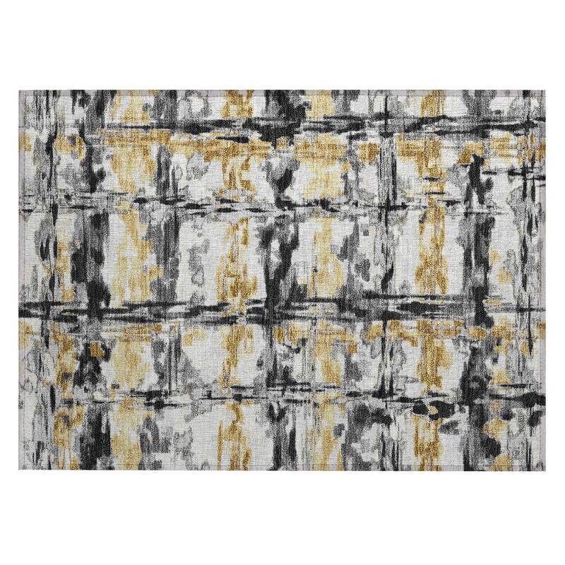 Machine Washable Indoor/ Outdoor Casual Fowler Chantille Rug