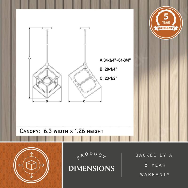 Vaxcel Lighting P0413 24" Wide LED Suspension Pendant