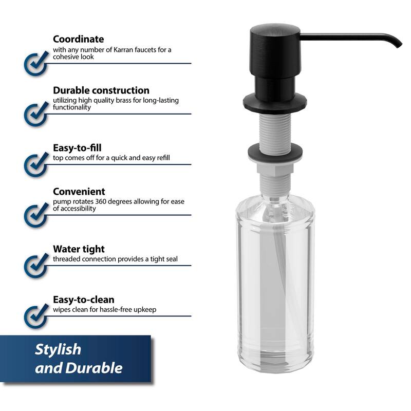 Karran SD25 Kitchen Soap/Lotion Dispenser