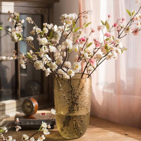 Shop Rusticreach Artificial Flower Sakura Blossom Stem 37 Tall