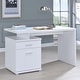 preview thumbnail 16 of 22, Irving 2-drawer Office Desk with Cabinet