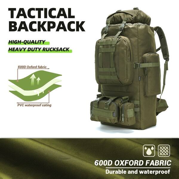 100l camping hiking backpack for men HongXingHai Backpack,Molle military Tactical rucksack backpack,Waterproof Lightweight Hiking : Sports & Outdoors making it suitable for both short and long backs Night Cat Internal-frame Hiking Backpack: