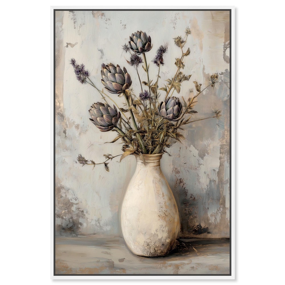 Artichoke Glory Canvas by Art Remedy