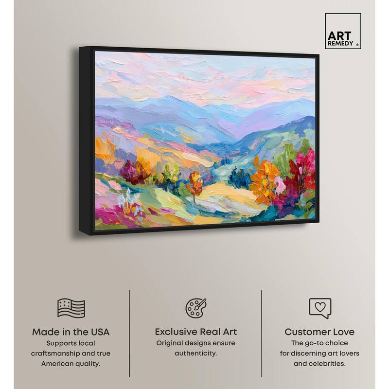 Colorful Valley I Canvas by Art Remedy