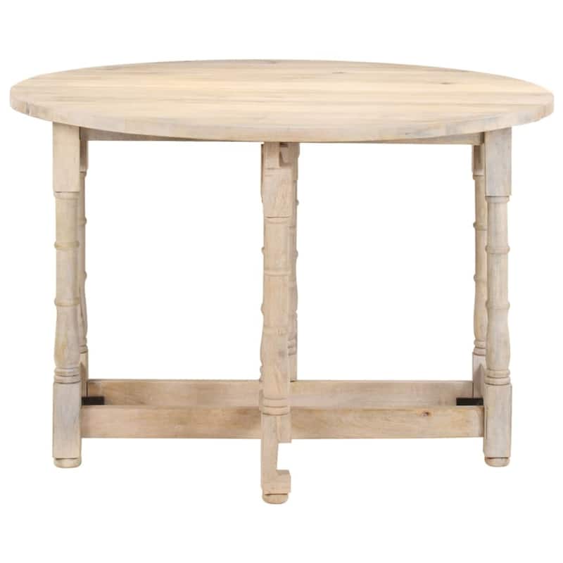 vidaXL Dining Table Kitchen Table Dining Room Table Round Solid Mango Wood