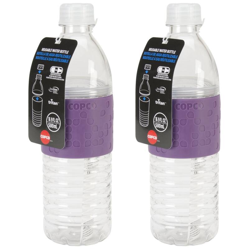 Copco Hydra Resuable Water Bottle 2 Pack - 16.9 oz each - Purple - 2 Piece
