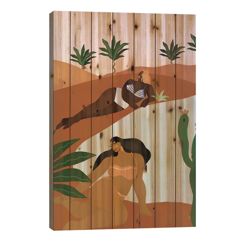 Desert Dreaming Print On Wood by Bria Nicole - Multi-Color - 40x26x1.5