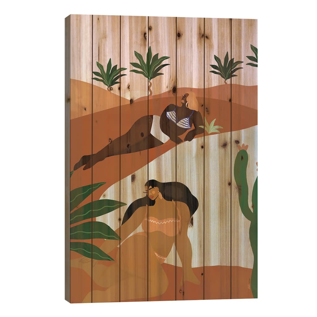 Desert Dreaming Print On Wood by Bria Nicole - Multi-Color