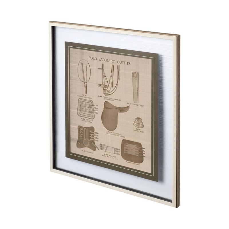 Equine Riding Gear II v2 Framed Art Print