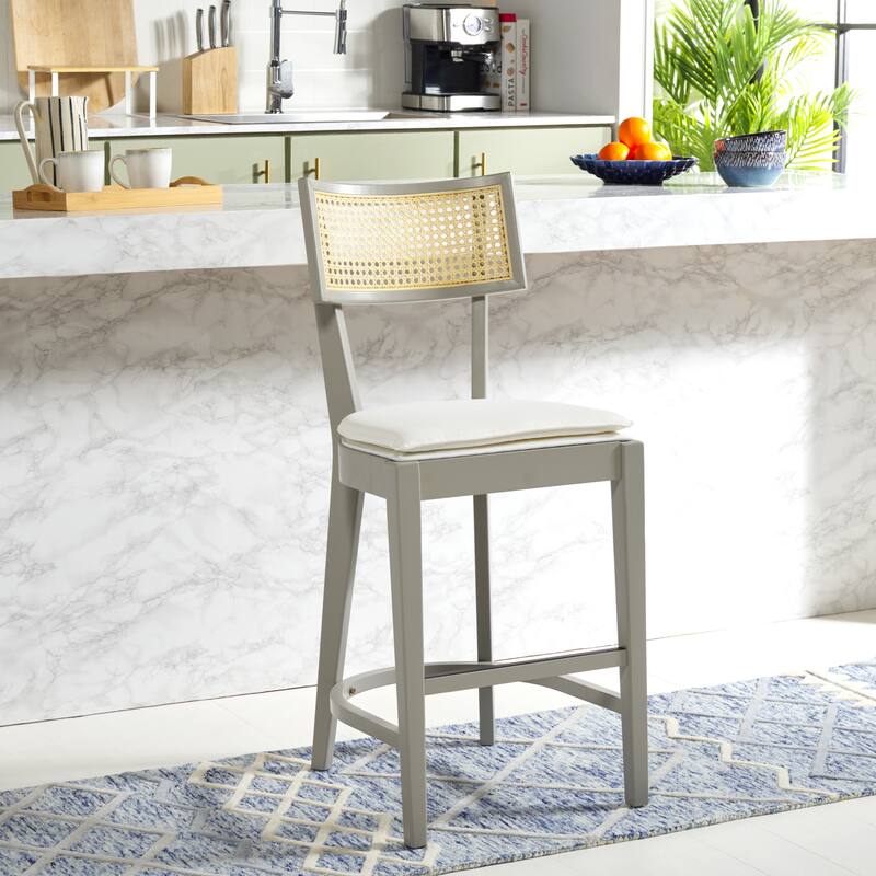 SAFAVIEH Nana 27-inch Counter Stool - 18.5 In. W x 20.6 In. D x 42.7 In. H - 19Wx21Dx43H