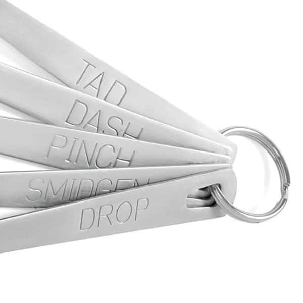 Norpro Mini Stainless Steel Measuring Spoons Set of 5 (Tad Dash Pinch Smidgen and Drop)
