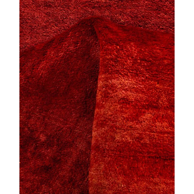 Contemporary Overdyed Wool Hand Knotted Runner - 2' 9" x 17' 10"