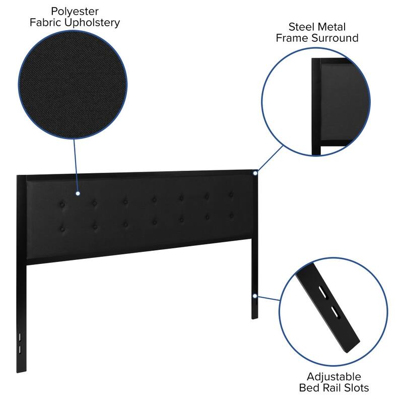Metal Tufted Upholstered Headboard - Modern Headboard