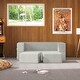 preview thumbnail 92 of 114, Jaxx Zipline Convertible Queen-size Sleeper Loveseat and Ottoman Set