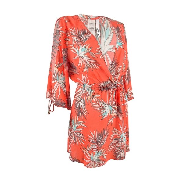 coral swim cover up