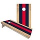 preview thumbnail 1 of 4, Classic Stripes Navy and Red Regulation 2x4 Cornhole Board Set All-Weather - Include Carrying Case