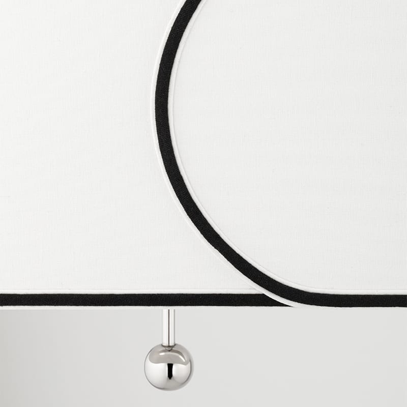 Mitzi by Hudson Valley Zara 5-Light Island-Light with White with Black Trim Belgian Linen