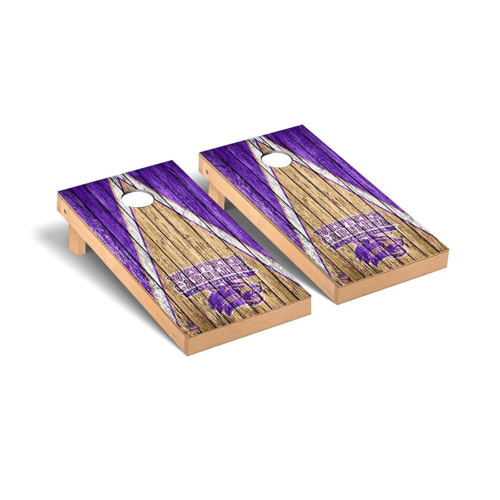 Western Carolina Catamounts Triangle Cornhole Board Set