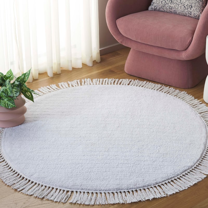 SAFAVIEH Handmade Vermont Luong Rug - Ivory - 4' Round