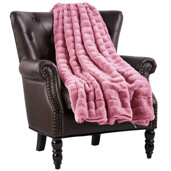 Ribbed 60 x 80 Super Soft Warm Cozy Couch Throw Blanket with