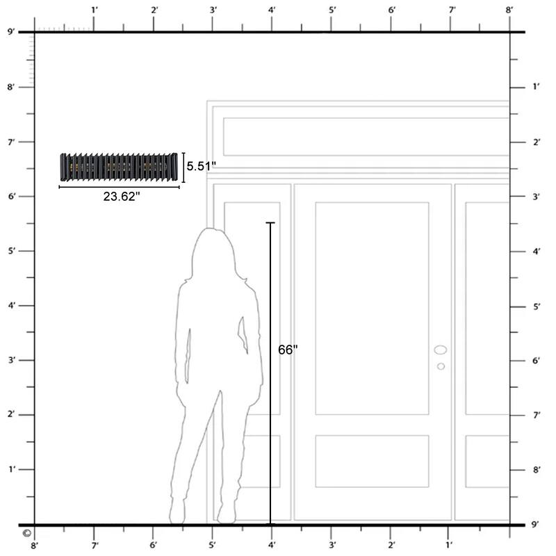 Black Angled Slatted Cylinder Wall Sconce Modern Industrial Light