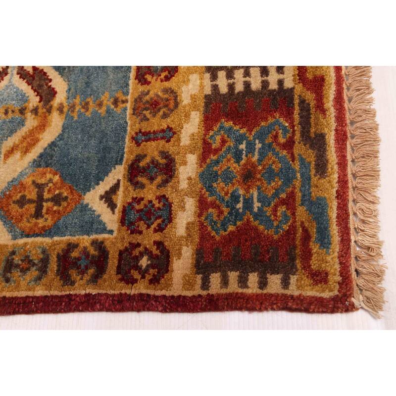 ECARPETGALLERY Hand-knotted Finest Agra Jaipur Multi Color Wool Rug - 2'4 x 8'5