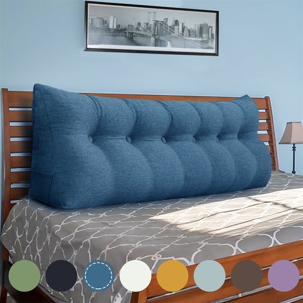Large Decorative Wedge Pillow Headboard for Bed Reading Back Support - On  Sale - Bed Bath & Beyond - 32583242