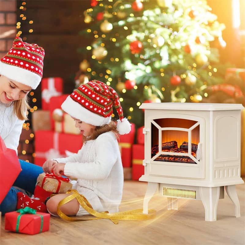 17-inch 1400W Freestanding Electric Fireplace