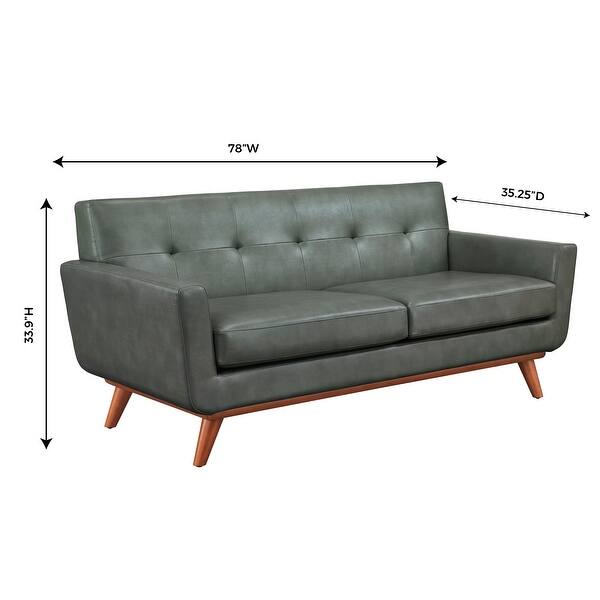 Shop Lyon Smoke Grey Loveseat Overstock 10484646