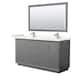 Option Dark Gray / Giotto Quartz Top / Satin Bronze