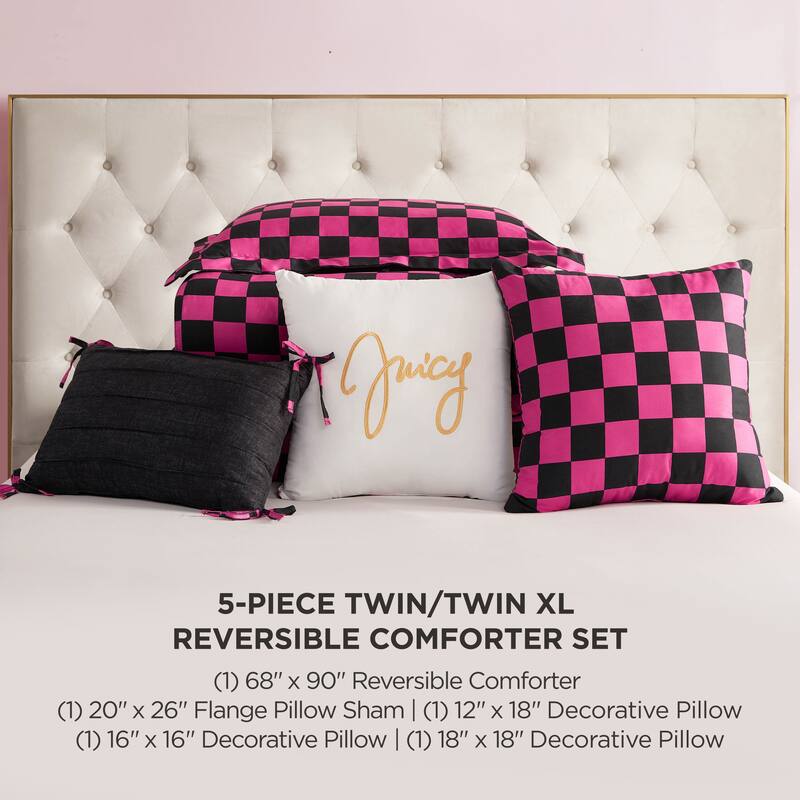 Juicy Reversible Cabana Stripe Bedding Set