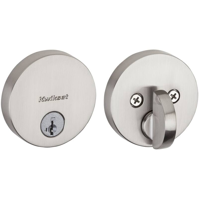 Kwikset Uptown Low Profile Single Cylinder Deadbolt with SmartKey - Satin Nickel