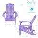 preview thumbnail 36 of 60, BONOSUKI Patio Adirondack Chairs Weather-resistant(Set of 2)
