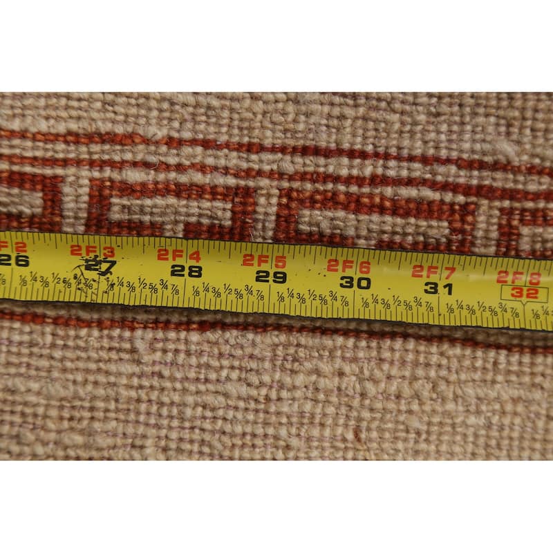 Bordered Geometric Gabbeh Kashkoli Oriental Area Rug Wool Hand-knotted - 3'0" x 5'2"