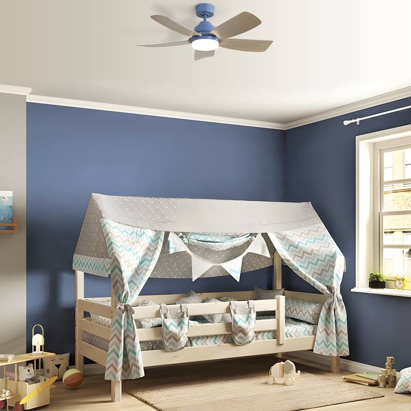 Sofucor 42 Inch Ceiling Fan with Light and Remote,Noiselesss&Reversible DC Motor,Indoor/Living Room Bedroom - 42 Inches