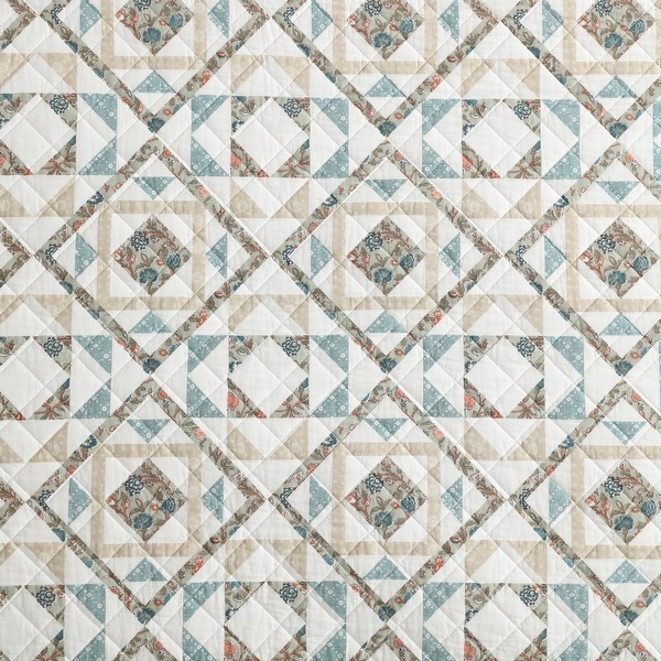 Wrangler Annie Cotton Reversible Blue Quilt Set - On Sale - Bed