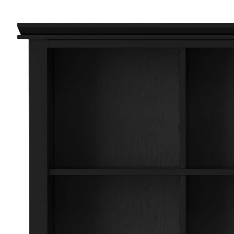 WYNDENHALL Stratford SOLID WOOD 48x57 inch Transitional 12 Cube Storage - 57"w x 15.75"d x 48"h
