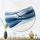 preview thumbnail 1 of 9, Designart 'Glittering Light Blue Pattern' Oversized Modern Wall Clock 36 in. wide x 36 in. high