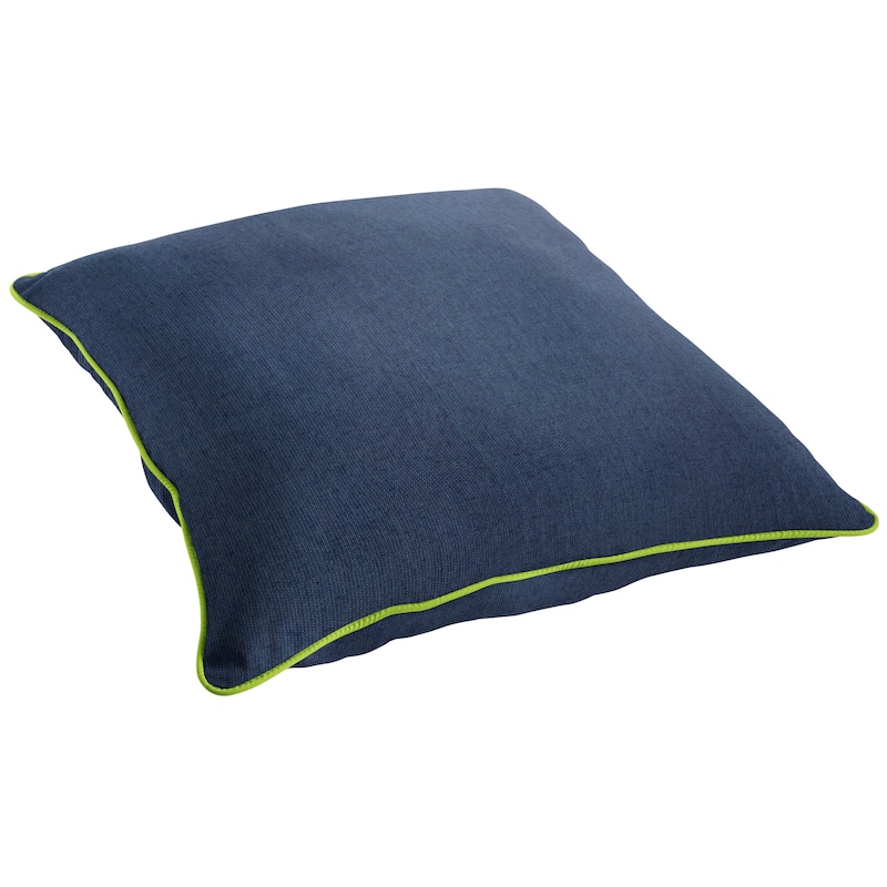 Sorra Home Sunbrella Outdoor Corded Floor Pillow Single - Spectrum Indigo