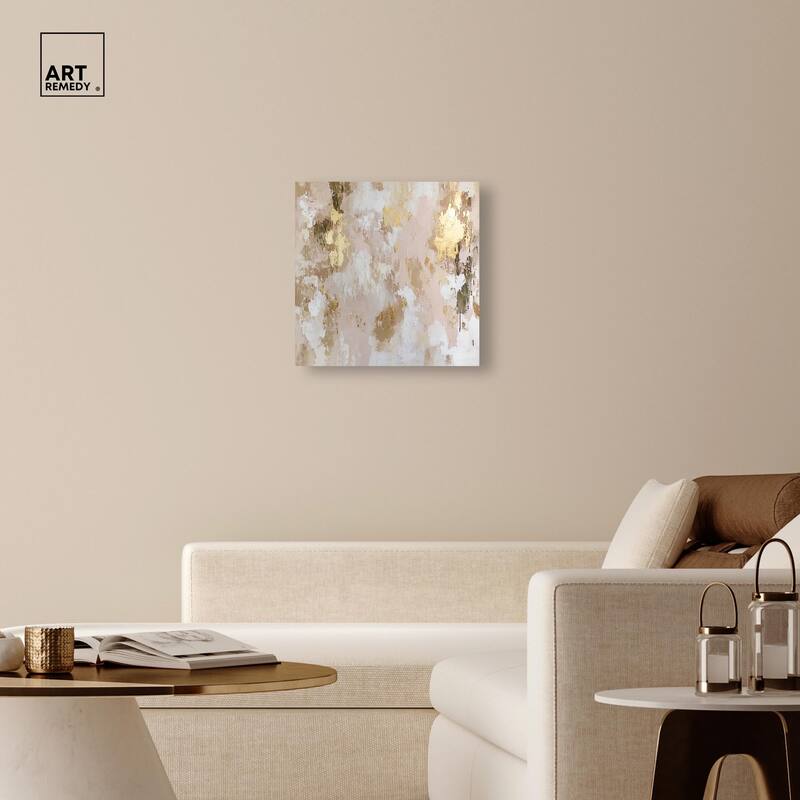 Golden Glimmer Gesture I Canvas by Art Remedy, Gallery Wrapped