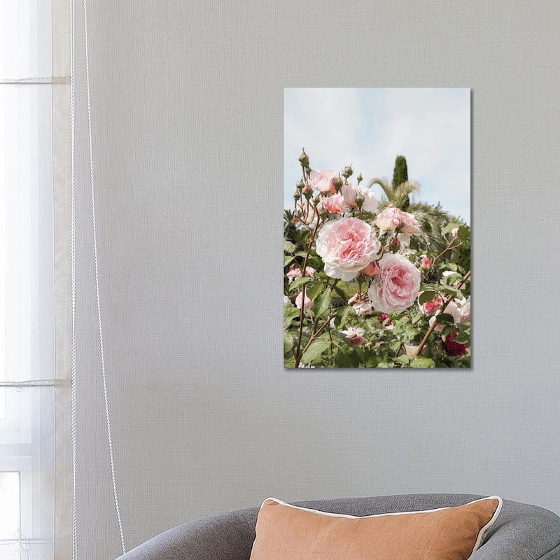 iCanvas "Pink Roses Garden" by Henrike Schenk Canvas Print - 26x18x1.5