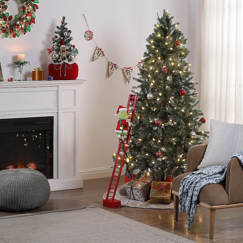 43 in. Animated Ladder Climbing Grinch